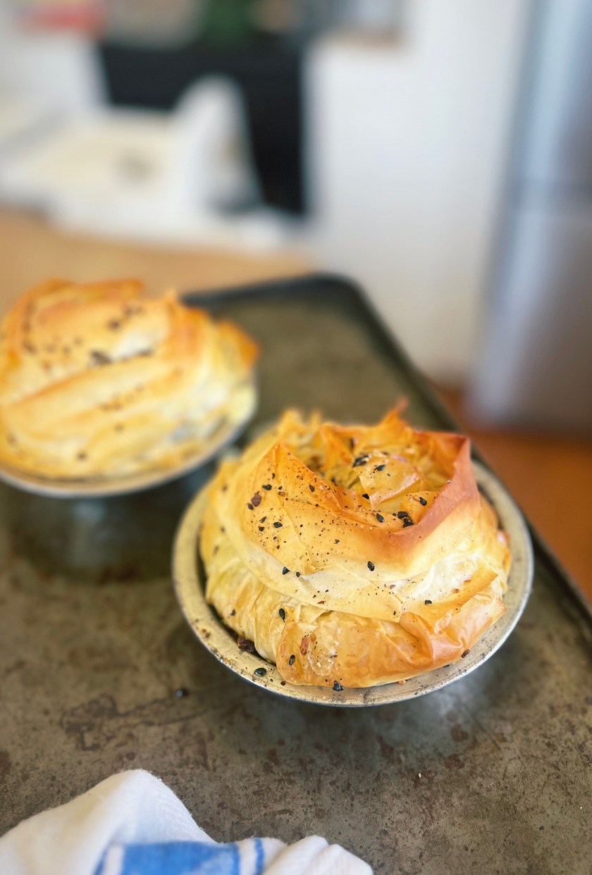 Vegetarian pastry pie